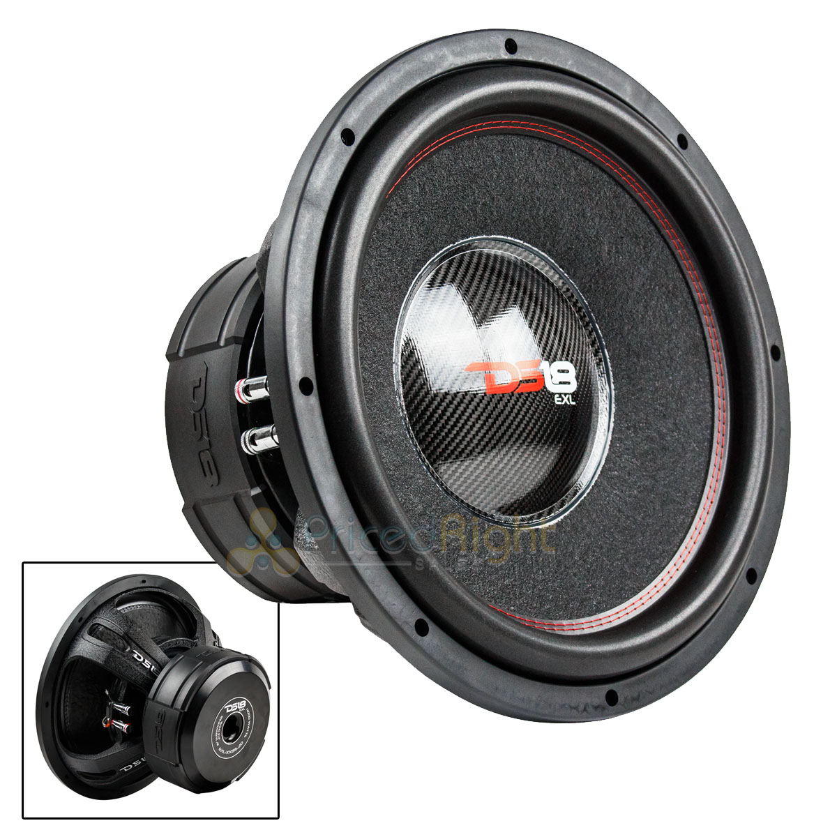 DS18 15" Competition Car Subwoofer (1) 4000 Watts Max Dual 2 Ohm